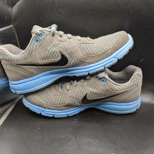 Nike Mens 10.5 Air Relentless Grey Blue Running Shoes 443844-013 Womens 12